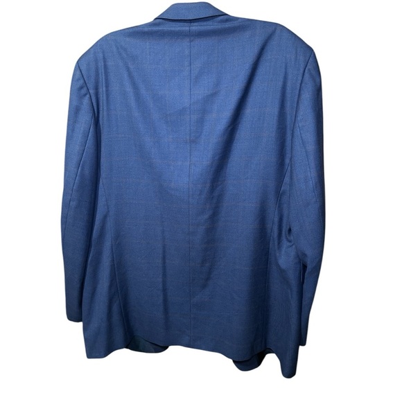 Atelier Torino Vintage Wool Blazer 46L Sportcoat Career Professional Blue - Picture 3 of 12